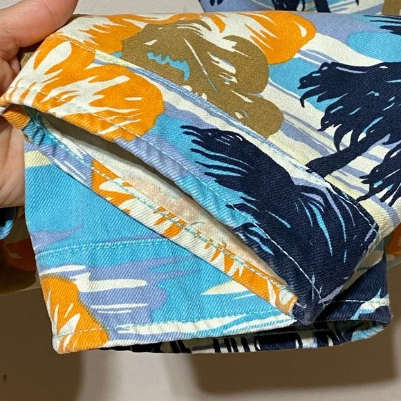 G-Star 5622 3D + Pharrell Williams Beach Hawaiian Floral Palm Tree Jeans Size 32 - Picture 14 of 16